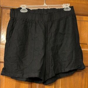 Briggs New York Linen Black Shorts